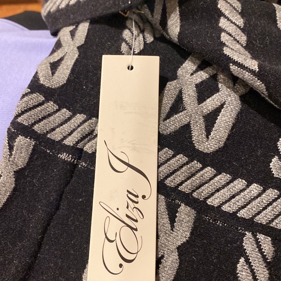 Eliza J black and grey a line knit dress. Size medium. NWT - Picture 5 of 6